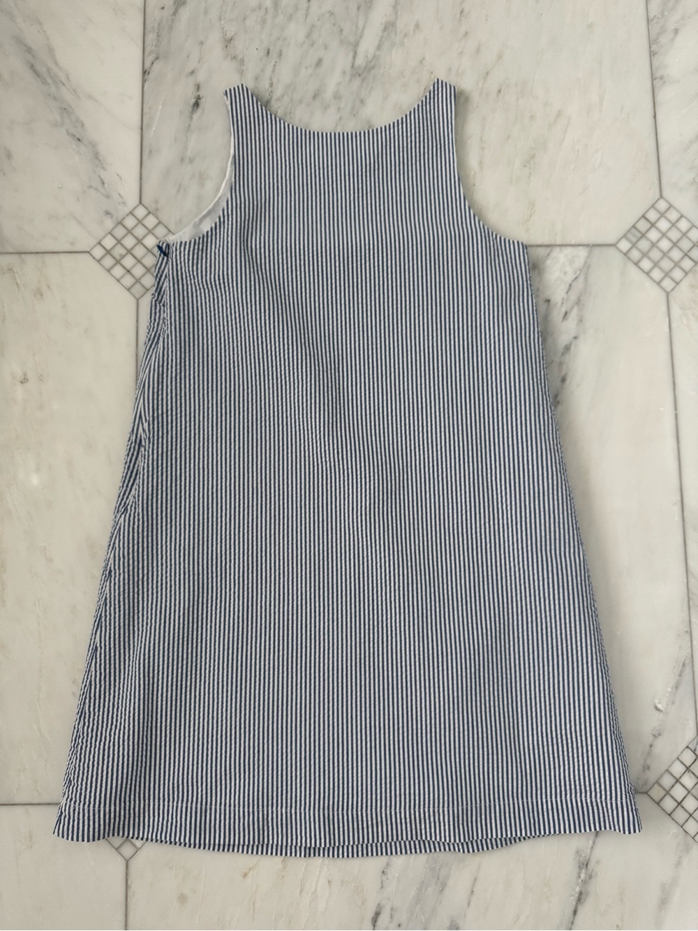 Vineyard Vines women’s Navy and White Striped Seersucker Dress